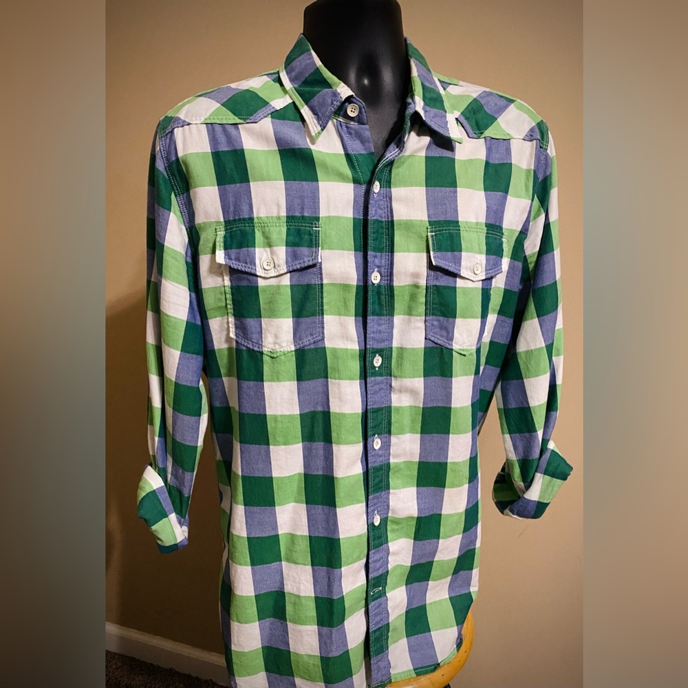 EXPRESS MENS Button Up Long Sleeve Dress Shirt